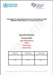 Quality manual template