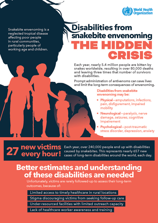 Disabilities from snakebite envenoming: the hidden crisis